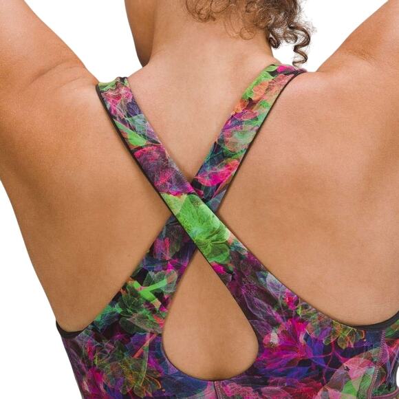 Lululemon Court Crush Dress Vivid Floral Tone Multi Women's Size 2 EUC - Picture 4 of 11